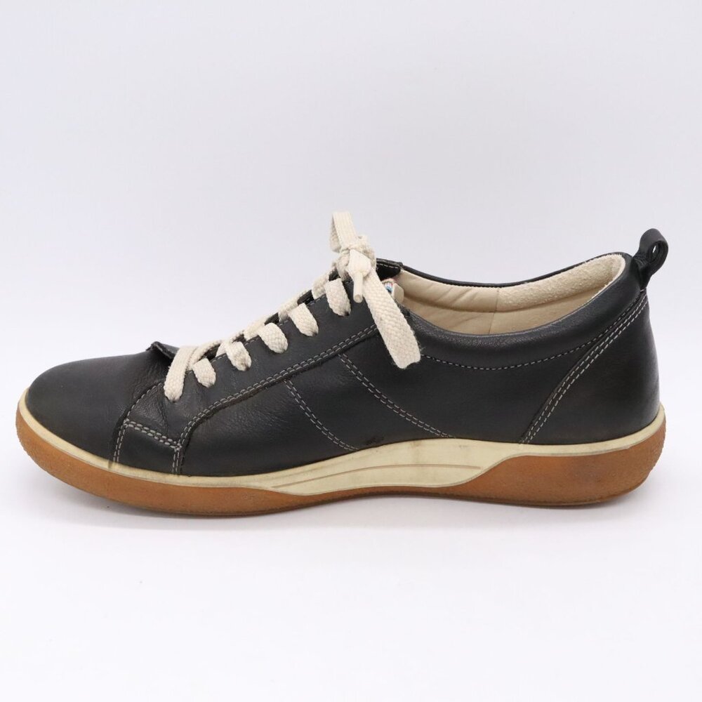 Ecco Womens Chase Shoes Size 7 Casual Walking Sneaker Black Leather Euro 37 - Picture 5 of 11